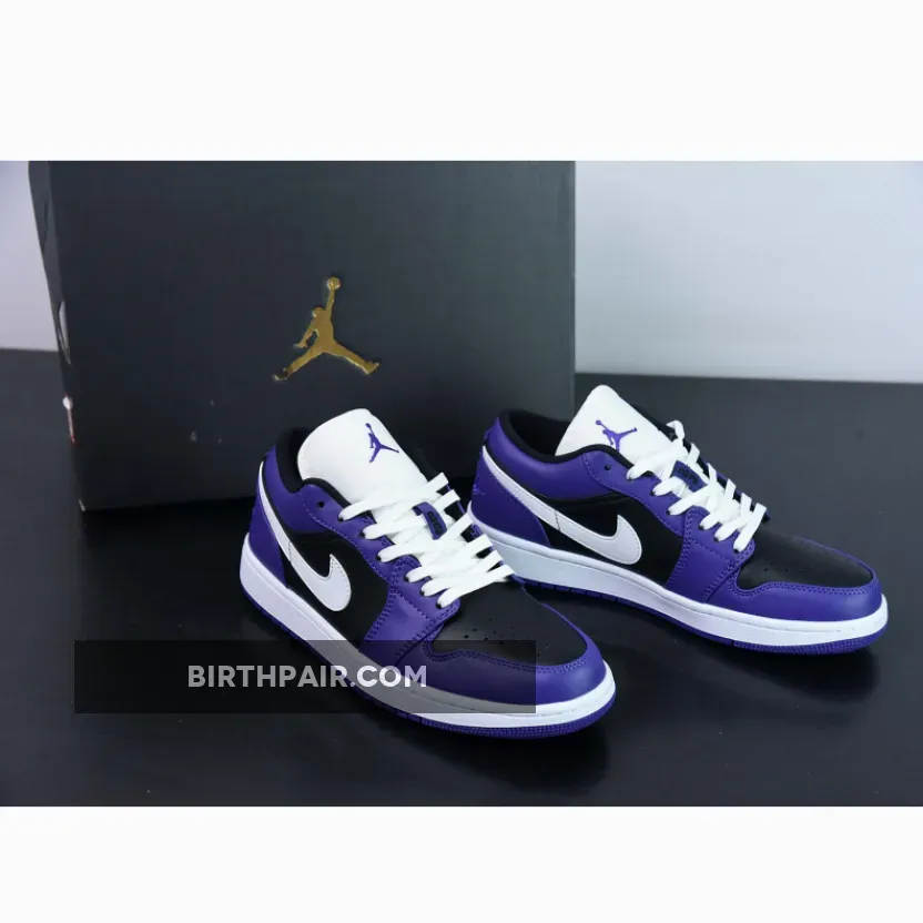 Jordan 1 Purple And Black Jordan 1 Low Court Purple