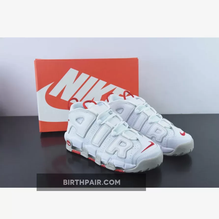 Nike Air More Uptempo White Red Grey DX8965-100 Discount