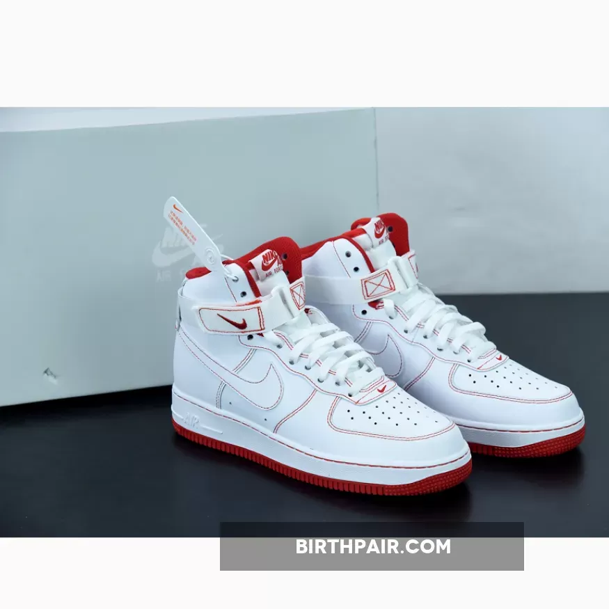 Nike Air Force 1 High White Red CV1753-100 - SoleSnk