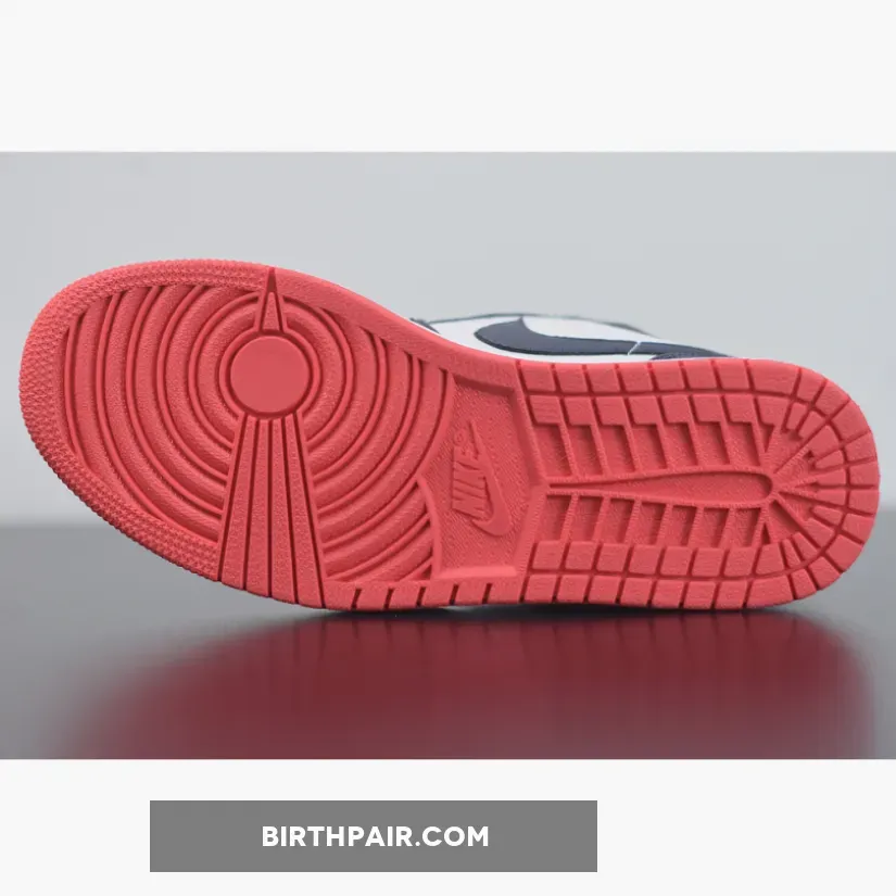 Air Jordan 1 Retro Low 'Obsidian Ember' AJ1 Glow-White, Obsidian Jordan 1 Low