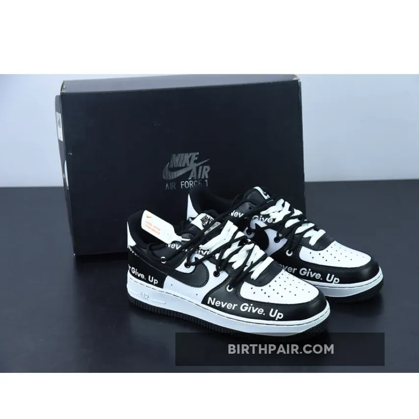Air Force Ones Discount / Nike Air Force 1 Low 'Never Give Up' Black White
