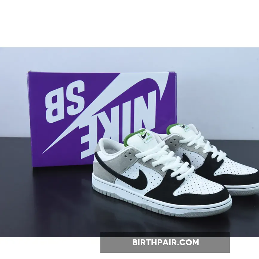 Nike SB Dunk Low Pro Medium Grey/White/Chlorophyll/Black #Chlorophyll Dunks Low BQ6817-011