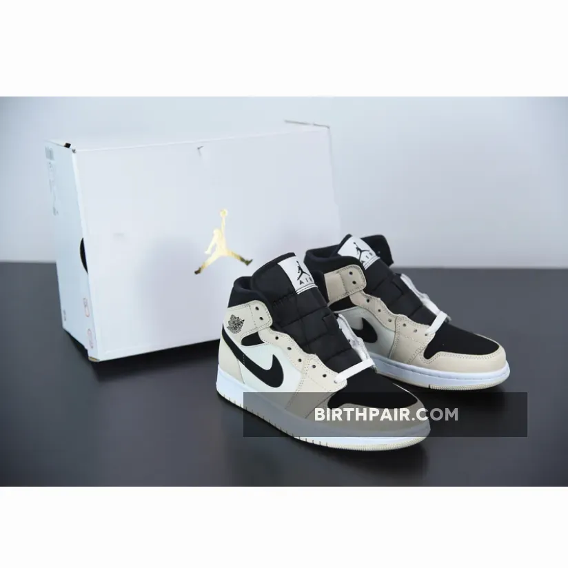 Air Jordan 1 Mid Barely Orange / Ice Jordan 1