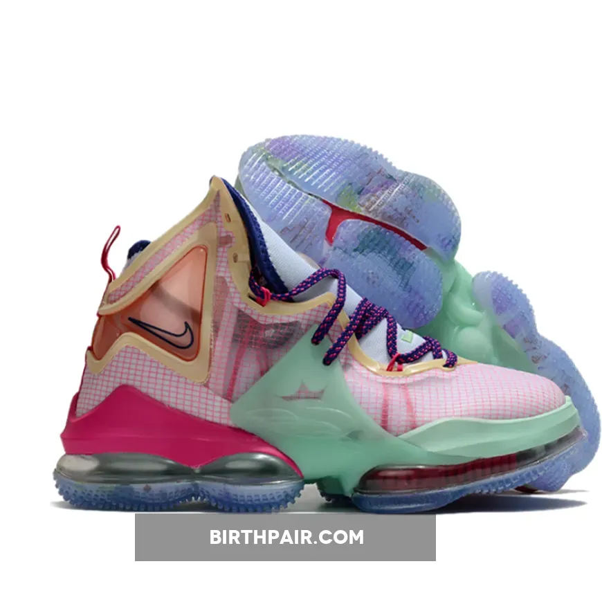 Pink And Green Nike Nike LeBron 19 'Valentine's Day' Pink/Green-Purple