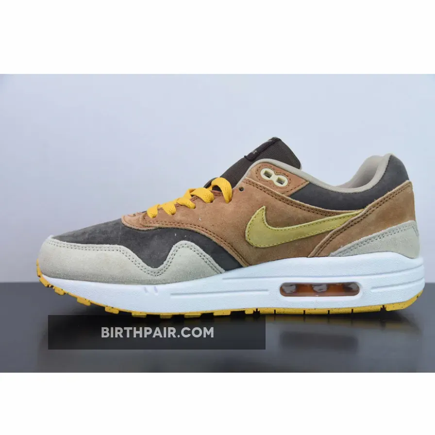 Nike Air Max 1 Duck Pecan #Nike Air Max 1 'Ugly Duckling' Pecan/Yellow Ochre-Brown