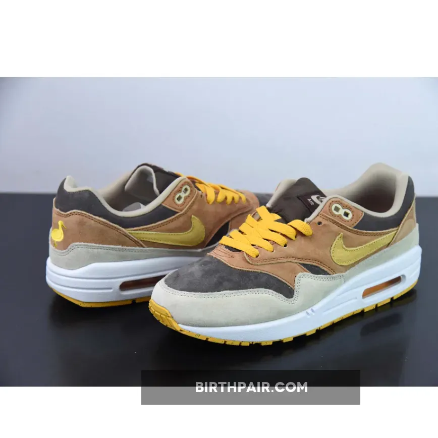 Nike Air Max 1 Duck Pecan #Nike Air Max 1 'Ugly Duckling' Pecan/Yellow Ochre-Brown