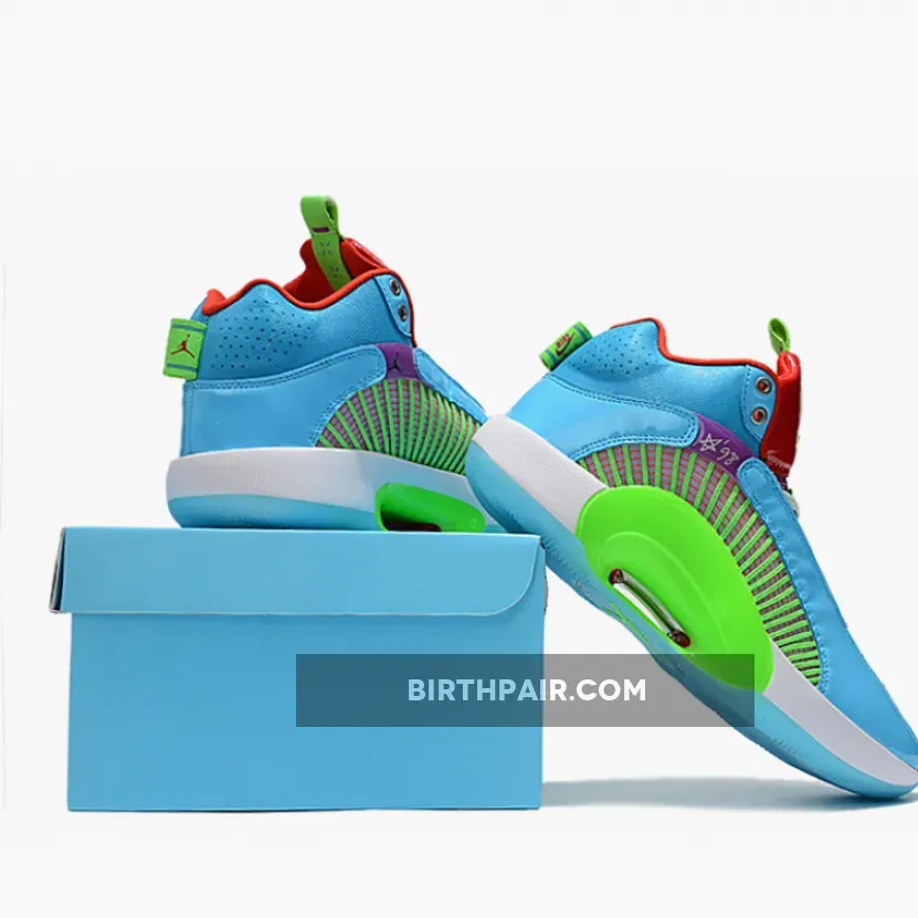 Jayson Tatum Blue Shoes / Jayson Tatum x Air Jordan 35 'Greatest Gift' Blue Fury