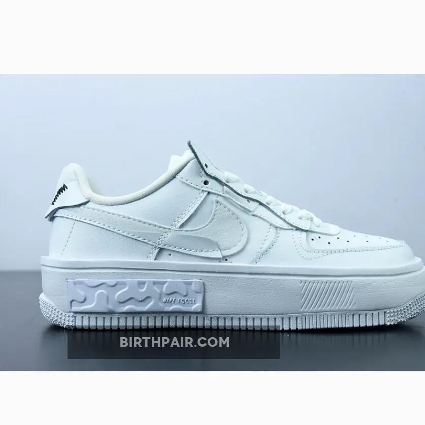 Nike Air Force 1 Fontanka Sneakers In Triple White / Nike Air Force 1 Fontanka White/White-White