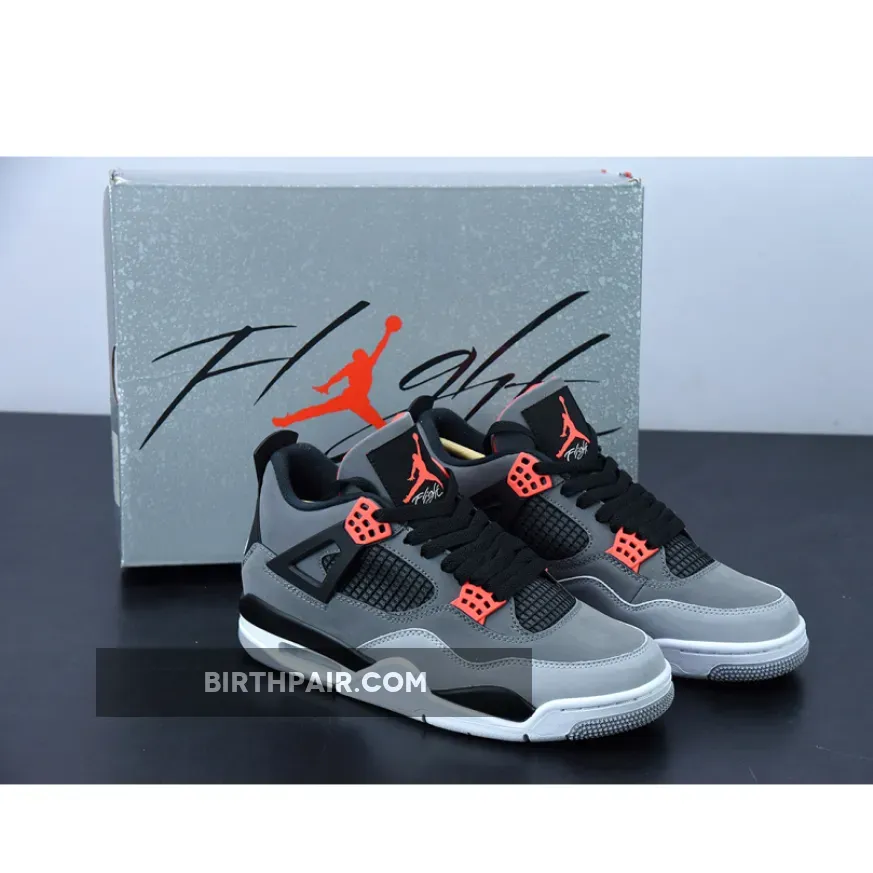 Air Jordan 4 'Infrared' Dark Grey/Infrared 23-Black DH6927-061 - jordan 4 infared