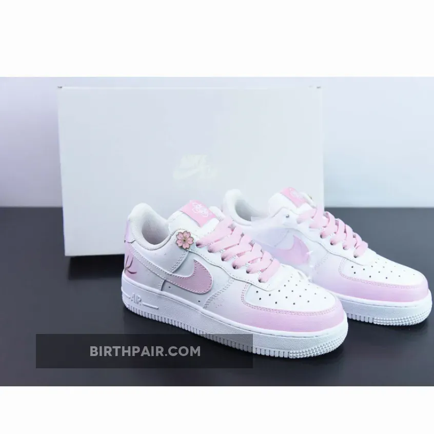 Custom Nike Air Force 1 Low 'Cherry Blossom' White Restock