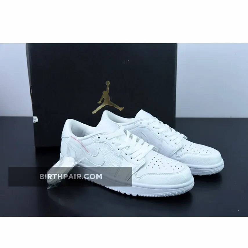 Jordan 1 Golf Shoes White / Air Jordan 1 Low Golf 'Triple White'