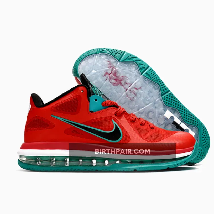 Nike LeBron 9 Low 'Liverpool' Action Red/New Green / Liverpool Lebron 9