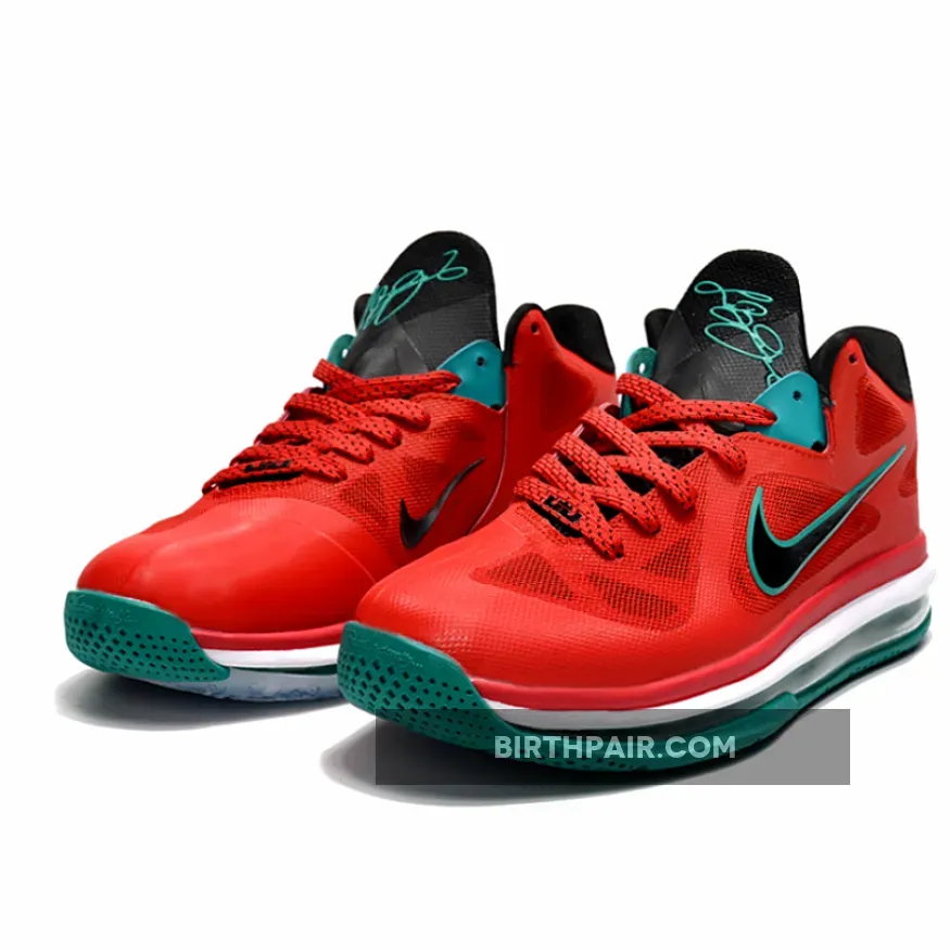 Nike LeBron 9 Low 'Liverpool' Action Red/New Green / Liverpool Lebron 9