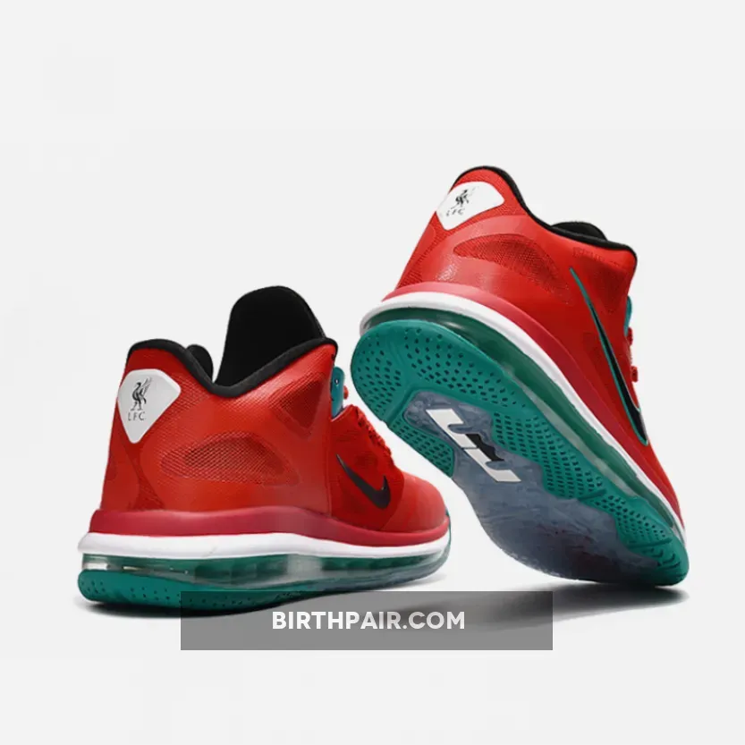 Nike LeBron 9 Low 'Liverpool' Action Red/New Green / Liverpool Lebron 9