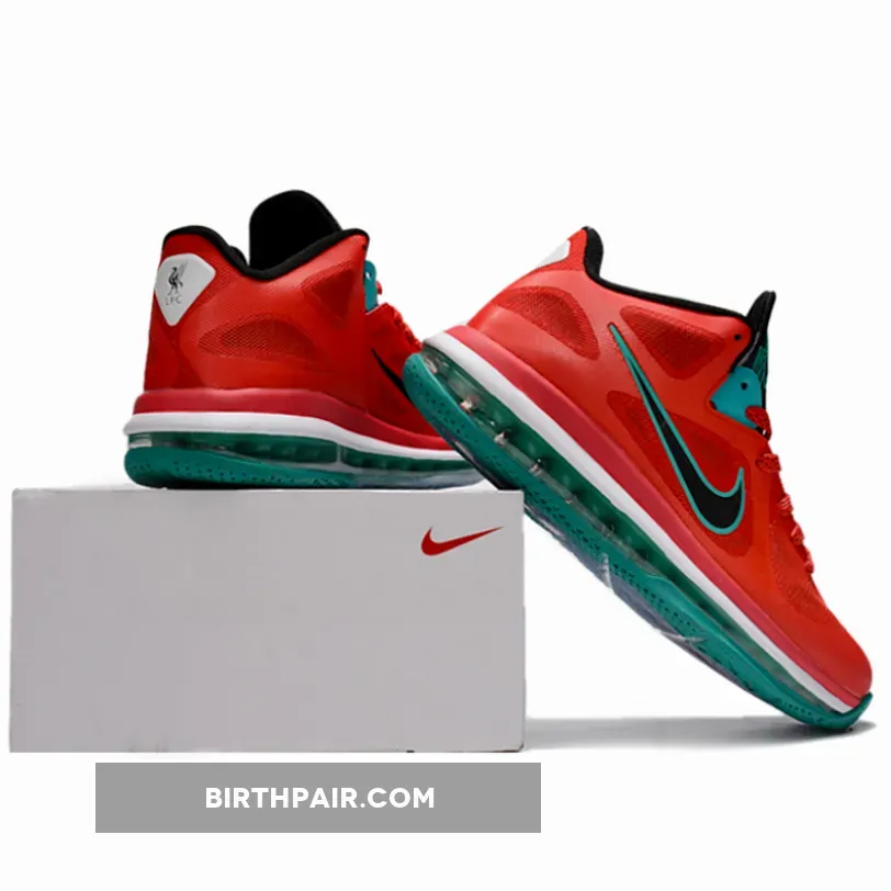 Nike LeBron 9 Low 'Liverpool' Action Red/New Green / Liverpool Lebron 9