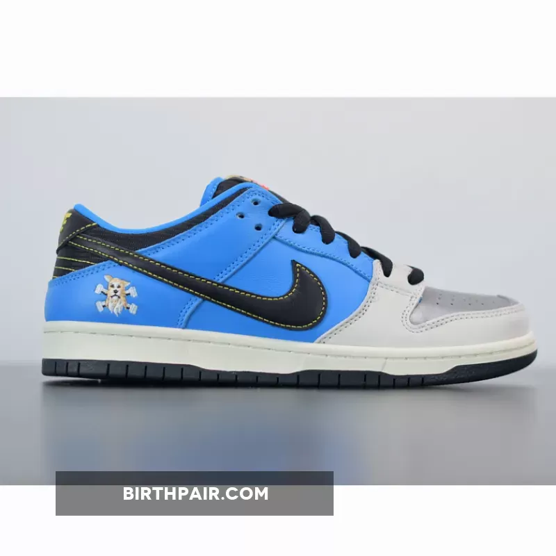 Instant Skateboard Dunk #Instant Skateboards x Nike SB Dunk Low Blue Hero/Pale Ivory/Black