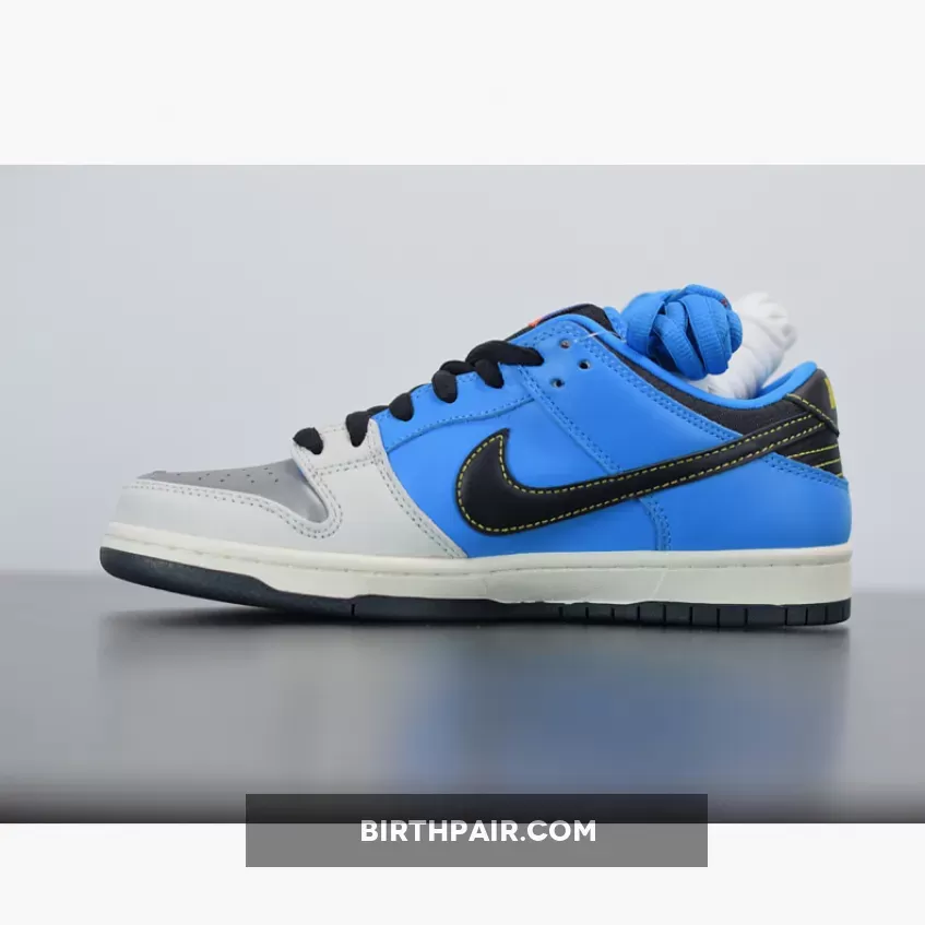 Instant Skateboard Dunk #Instant Skateboards x Nike SB Dunk Low Blue Hero/Pale Ivory/Black