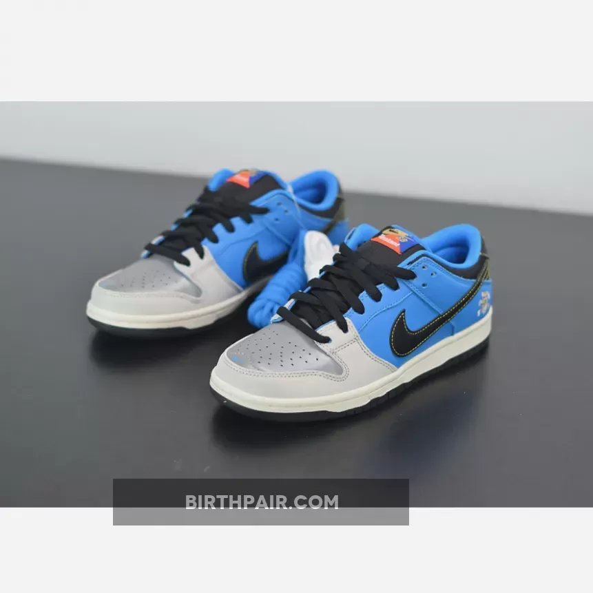 Instant Skateboard Dunk #Instant Skateboards x Nike SB Dunk Low Blue Hero/Pale Ivory/Black