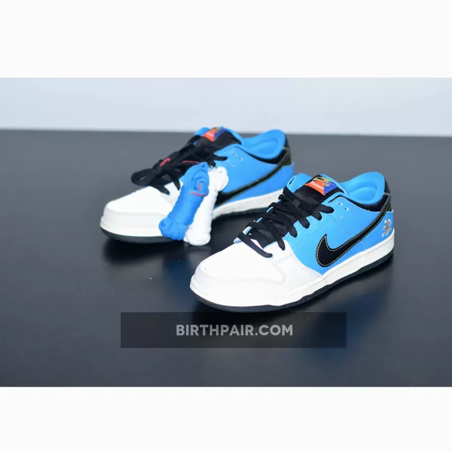 Instant Skateboard Dunk #Instant Skateboards x Nike SB Dunk Low Blue Hero/Pale Ivory/Black