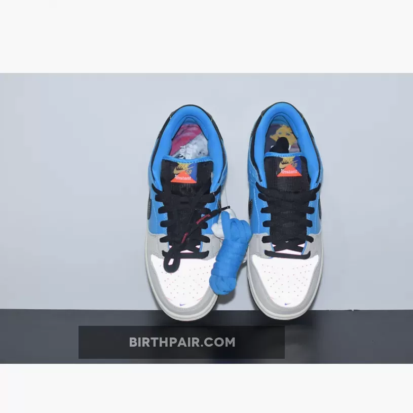 Instant Skateboard Dunk #Instant Skateboards x Nike SB Dunk Low Blue Hero/Pale Ivory/Black
