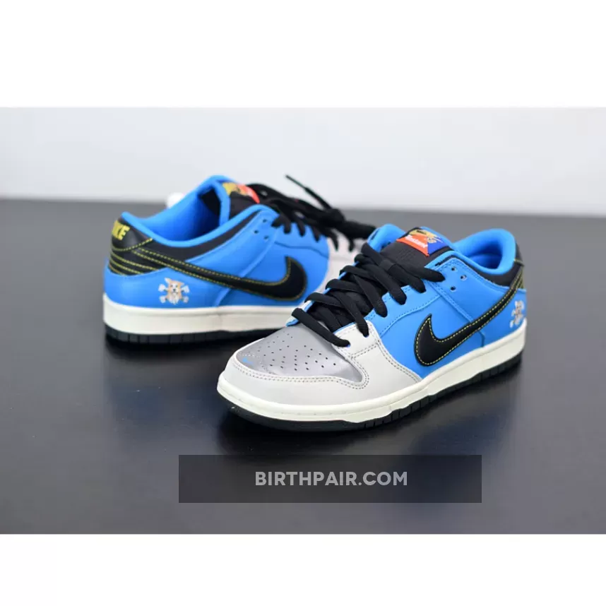 Instant Skateboard Dunk #Instant Skateboards x Nike SB Dunk Low Blue Hero/Pale Ivory/Black