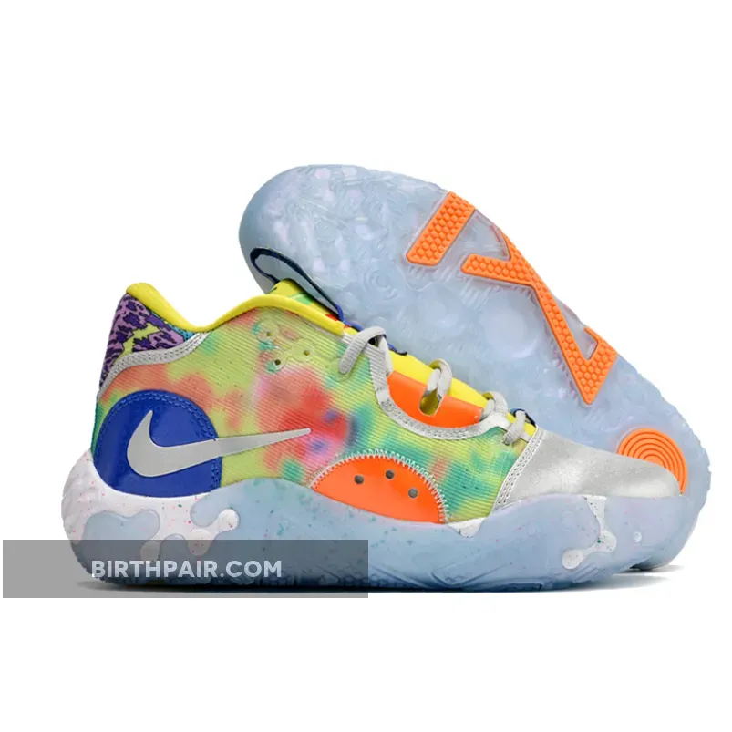 Nike PG 6 Opti Yellow/Metallic Silver-Total Orange DR8959-700 Nike Pg 6 What The