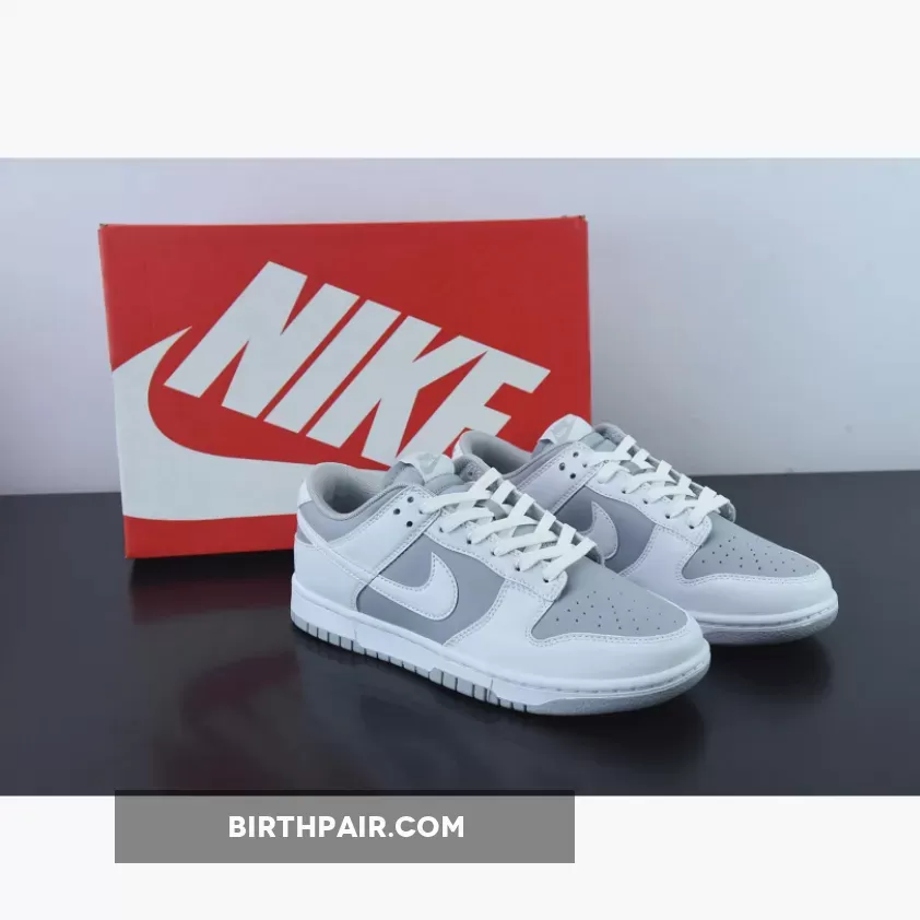 Air Jordan 1 Low 'Dare To Fly' White/Blue / Nike Dunk Low White Gray
