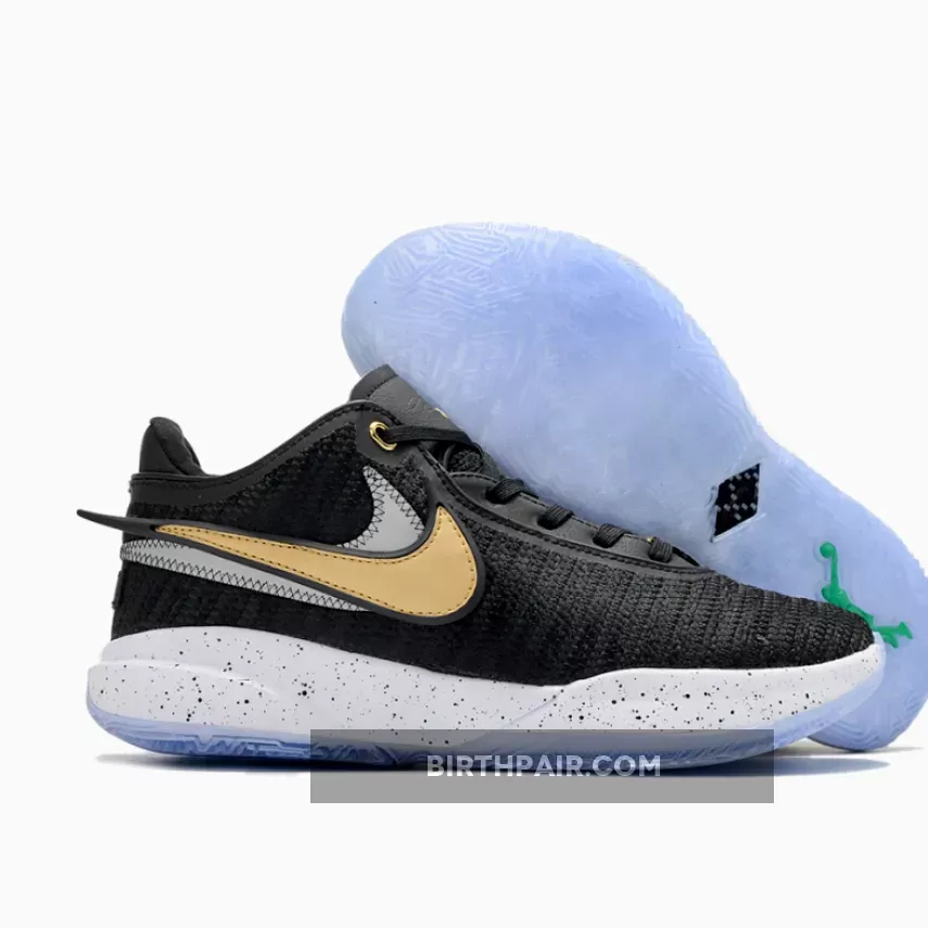 Lebron 20 Gold / Nike LeBron 20 Black/Metallic Gold-White