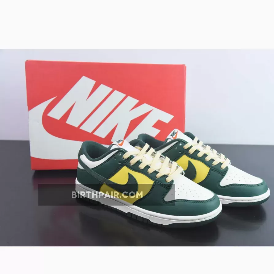 Nike Dunk Low Sail/Opti Yellow-Noble Green FD0350-133 1680621828 For Sale