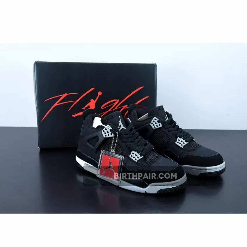 Air Jordan 4 SE Black Canvas DH7138-006 / Rare Carhartt