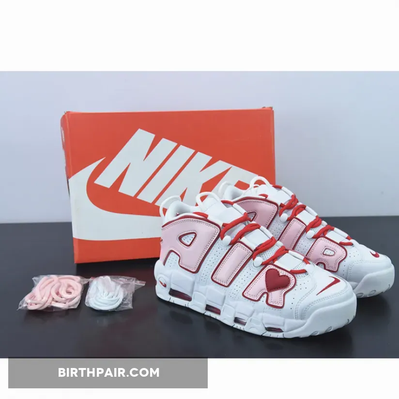 Custom Uptempo / Nike Air More Uptempo Love White Red