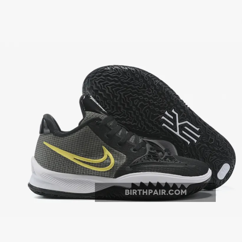 Nike Kyrie Low 4 Black White Yellow Kyrie 4s Black CZ0105-001