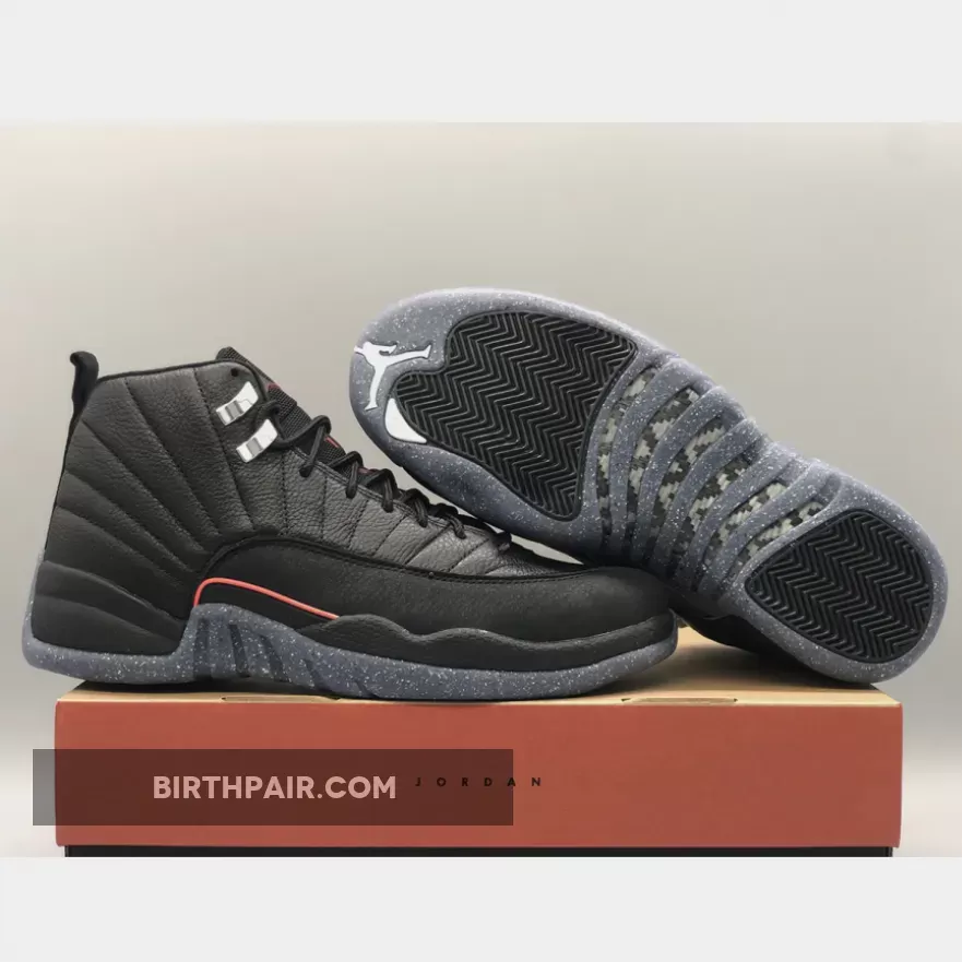 Air Jordan 12 'Utility' Black/Black-Bright Crimson-White Utility 12 Jordans