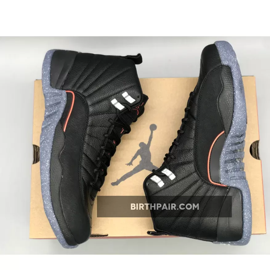 Air Jordan 12 'Utility' Black/Black-Bright Crimson-White Utility 12 Jordans