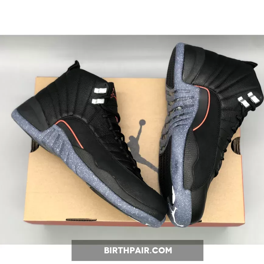 Air Jordan 12 'Utility' Black/Black-Bright Crimson-White Utility 12 Jordans