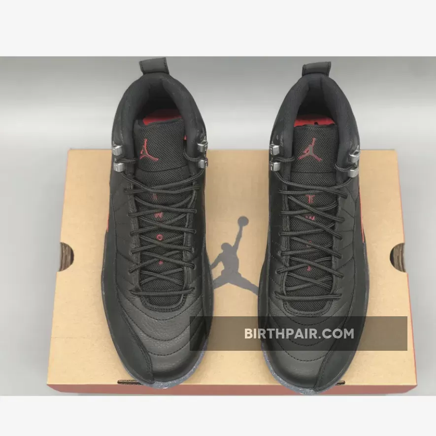 Air Jordan 12 'Utility' Black/Black-Bright Crimson-White Utility 12 Jordans