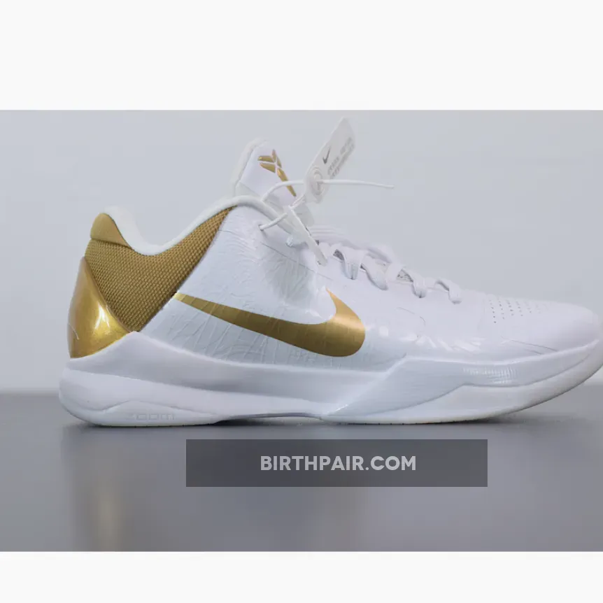 Nike Kobe 5 ‘Big Stage Home’ White Gold 386429-108