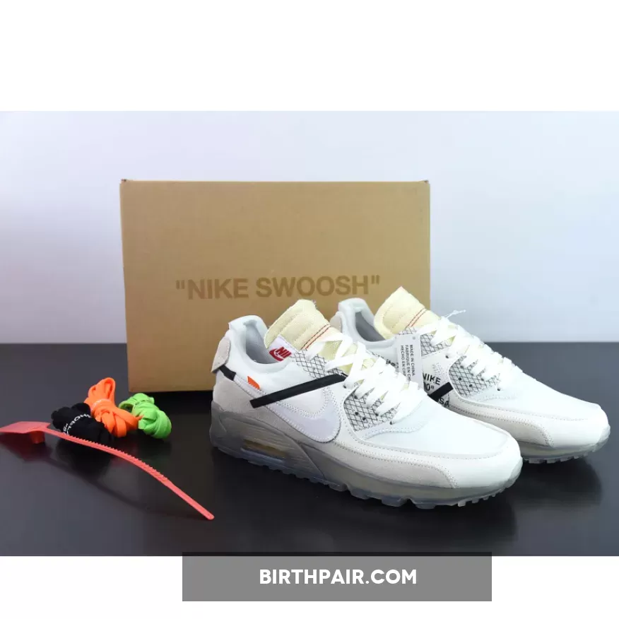 Women Off-White x Nike Air Max 90 Virgil Abloh #air max 90 off white