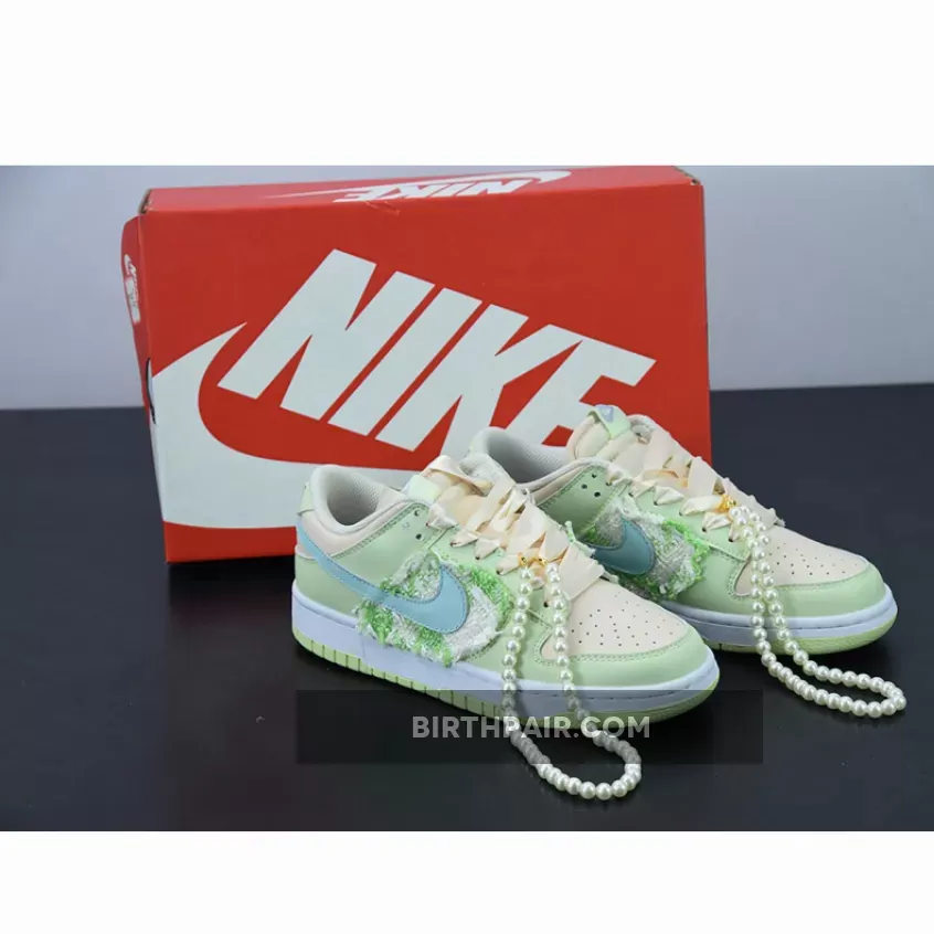 Pink And Light Pink Dunks / Nike Dunk Low Light Soft Pink/Lime Ice-White