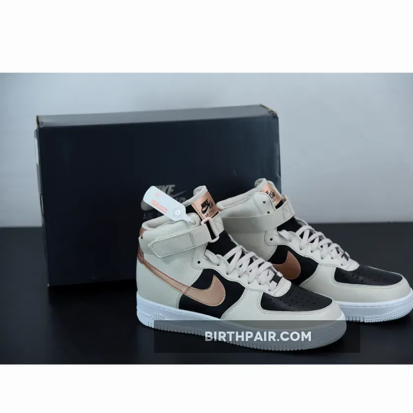 Brown Air Forces High Top / Nike Air Force 1 High Bronze For Womens