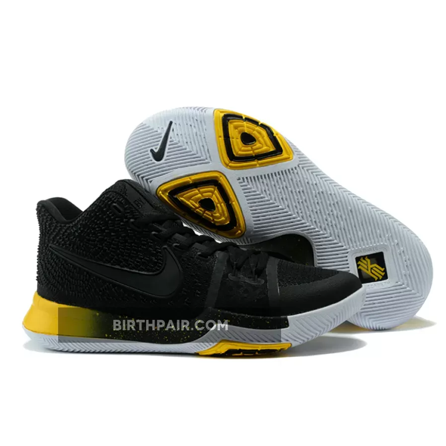 Black And Yellow Kyries / Nike Kyrie 3 Black and Black-Varsity Maize-White