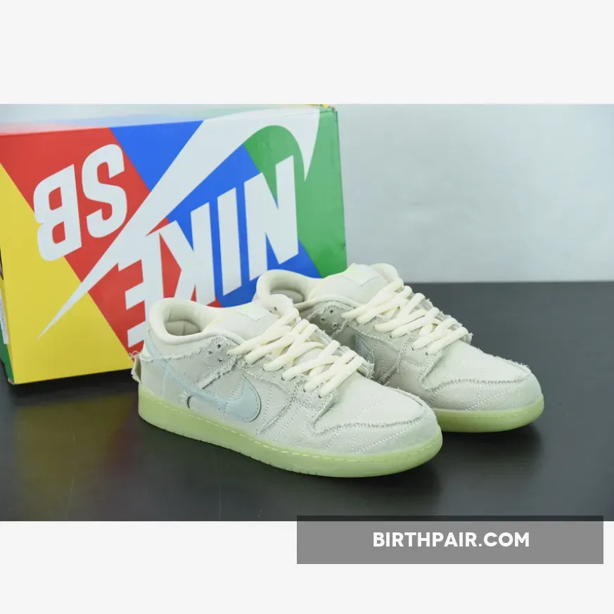 Nike SB Dunk Low Mummy Coconut Milk/Seafoam-Yellow Strike​​​​​​​ / mummy dunks on feet