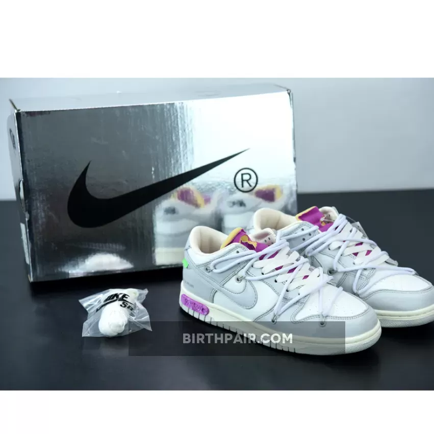 Dunk Low Off White Purple / Off-White™ x Nike Dunk Low '3 of 50' Grey White Purple