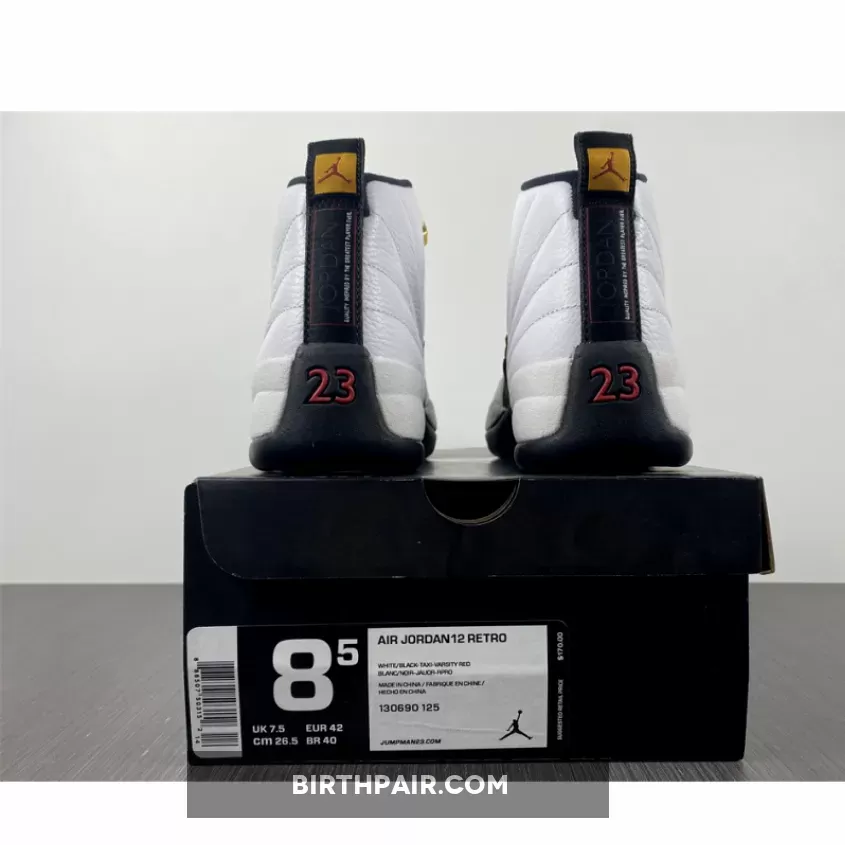 Retro Jordan 12 Taxi / Air Jordan 12 'Taxi 2018' White/Black-Taxi-Varsity Red