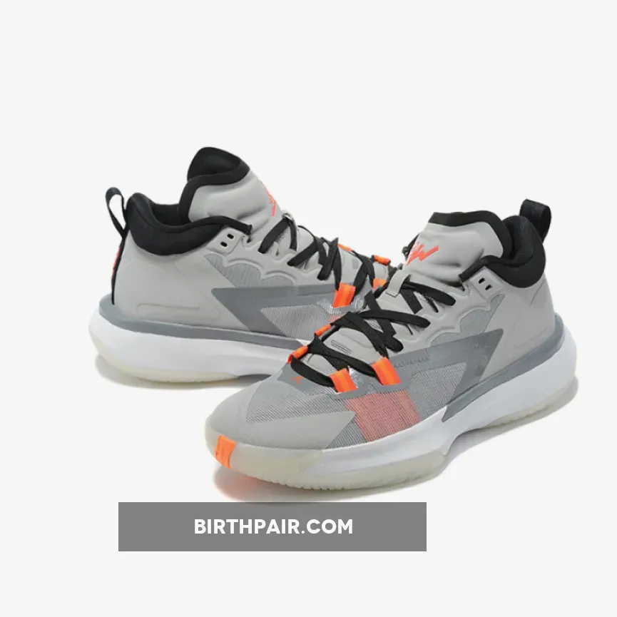 Jordan Zion 1 Wolf Grey/Black-Orange 1675867067 Jordan Zion 1 Wolf Grey/Black-Orange 1675867067