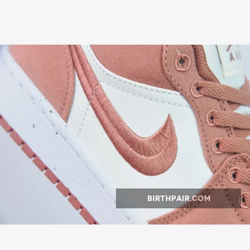 Orange Canvas Shoes, Air Jordan 1 Low SE Canvas Peach