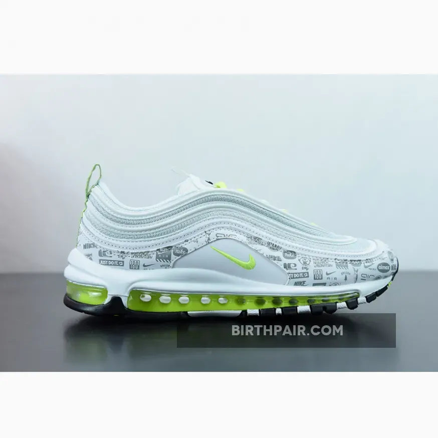 Air Max 97 Reflectives Nike Air Max 97 'Reflective Logo' White/Black-Pure Platinum-Volt