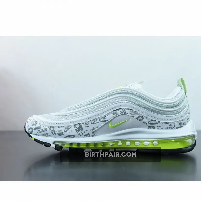 Air Max 97 Reflectives Nike Air Max 97 'Reflective Logo' White/Black-Pure Platinum-Volt