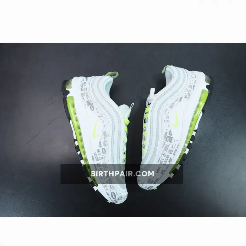 Air Max 97 Reflectives Nike Air Max 97 'Reflective Logo' White/Black-Pure Platinum-Volt