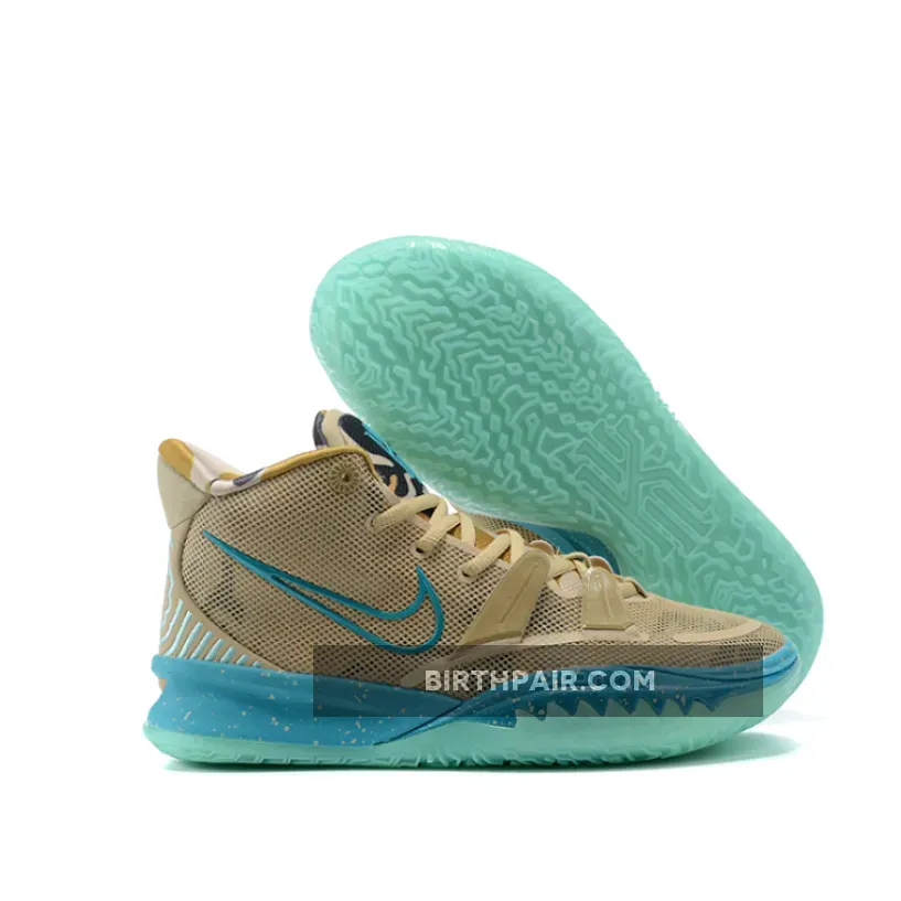 Tan Kyries - Nike Kyrie 7 Grain/Aquamarine CT4080-207